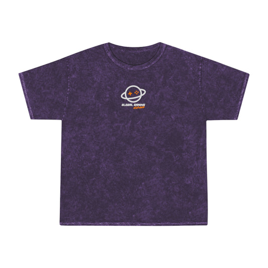 Global Gaming Network Mineral-Wash T-Shirt — Retro Space Gamer Tee