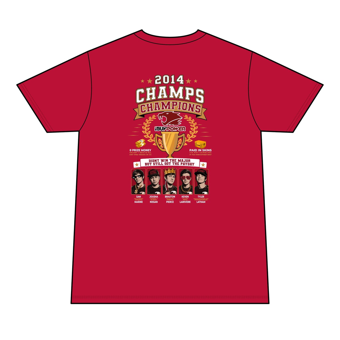 2014 Champs Team T-Shirt – Championship Fan Tee with Player Photos