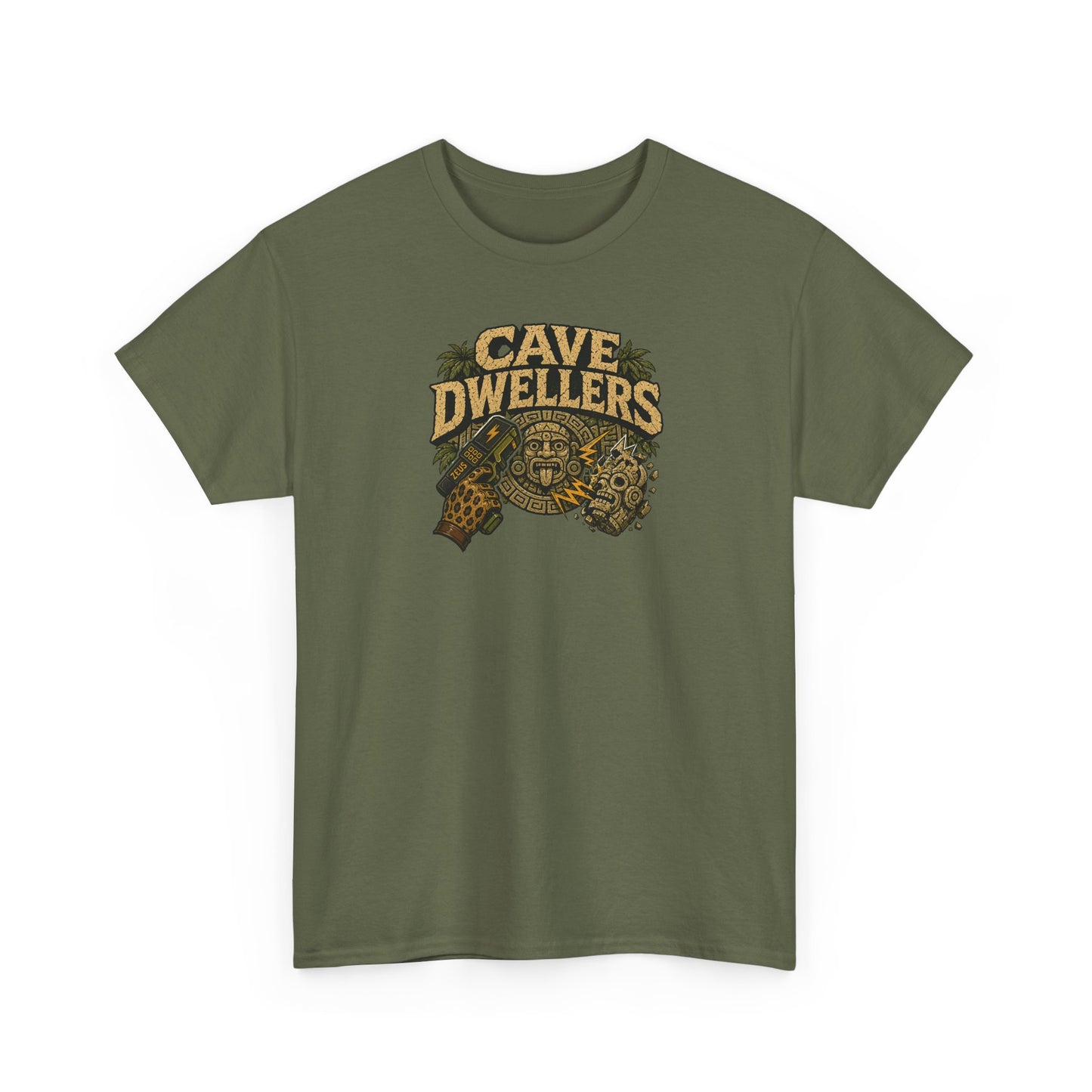 Cave Dwellers T‑Shirt — Retro Miner Explorer Graphic Tee