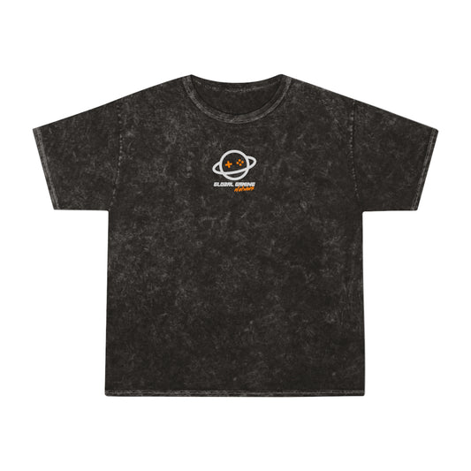 Global Gaming Network Mineral-Wash T-Shirt — Retro Space Gamer Tee