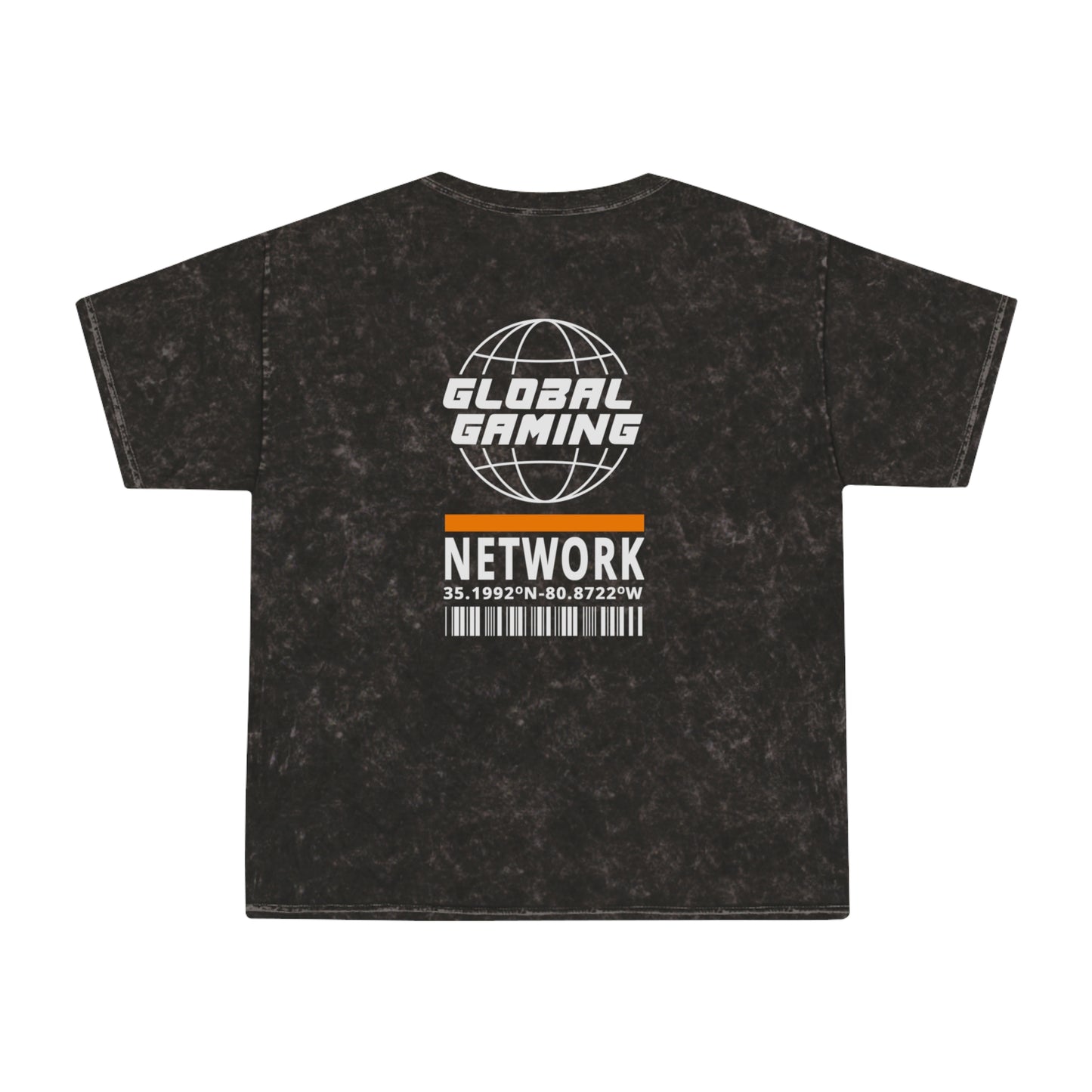 Global Gaming Network Mineral-Wash T-Shirt — Retro Space Gamer Tee