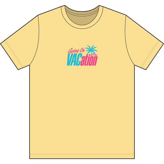 Vacation Graphic Tee — "Going On VACation" Retro Palm Beach T-Shirt