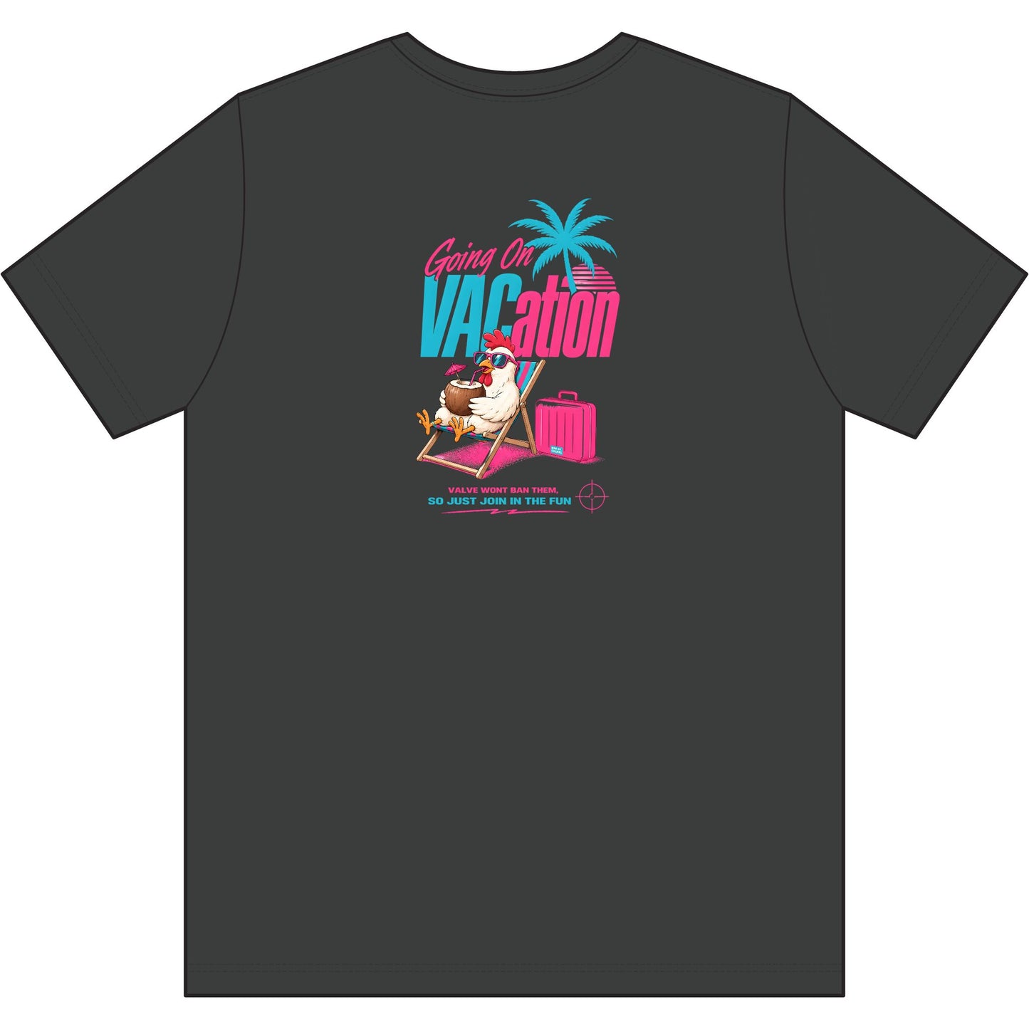 Vacation Graphic Tee — "Going On VACation" Retro Palm Beach T-Shirt