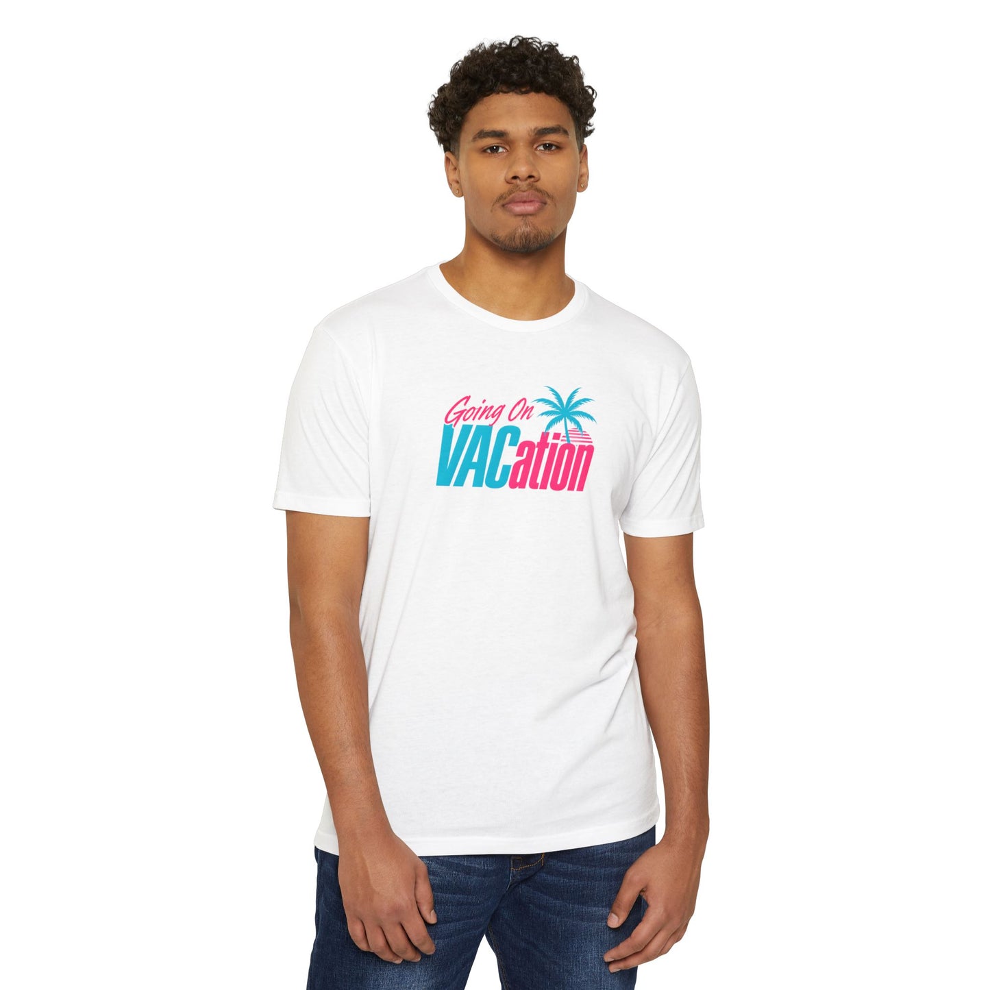 Vacation Vibes T-Shirt — "Going On VACation" Retro Palm Beach Tee