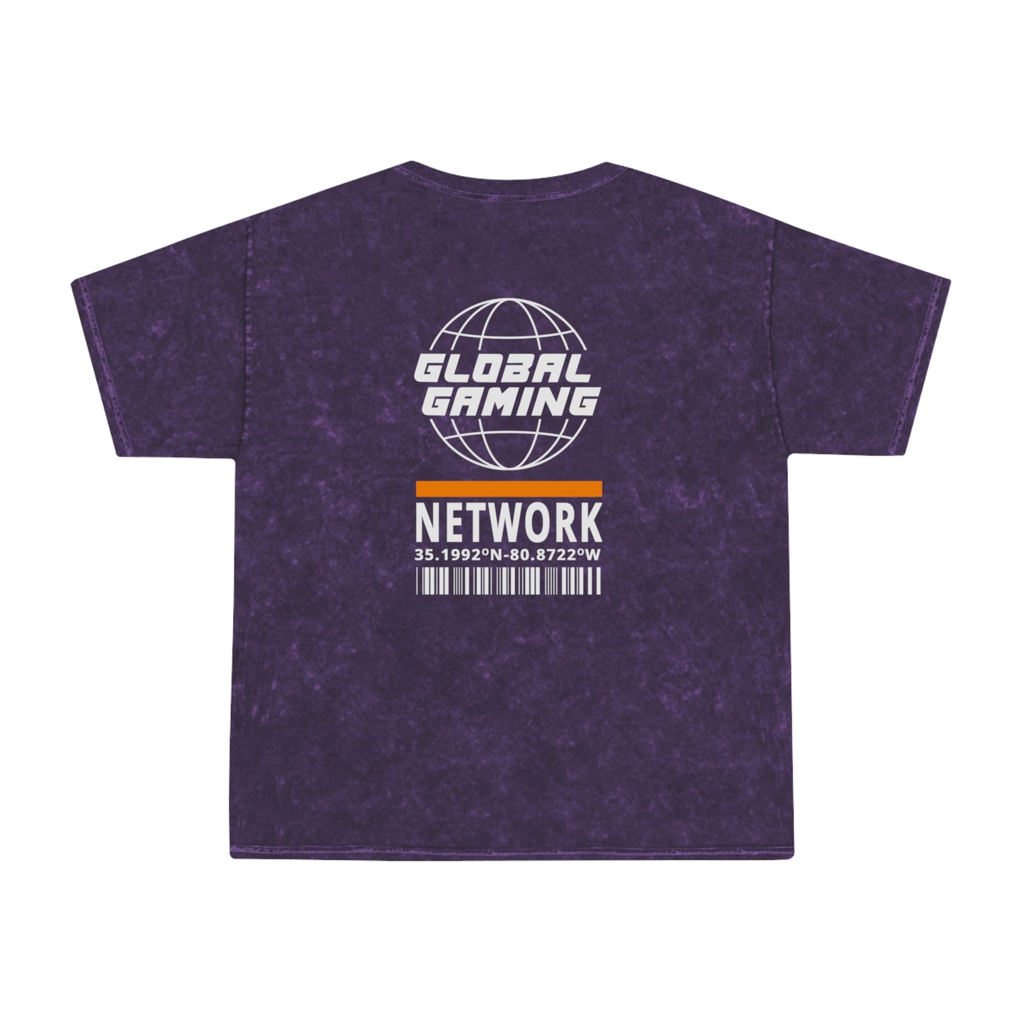Global Gaming Network Mineral-Wash T-Shirt — Retro Space Gamer Tee